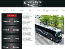 Tablet Screenshot of gallagherscoaches.com
